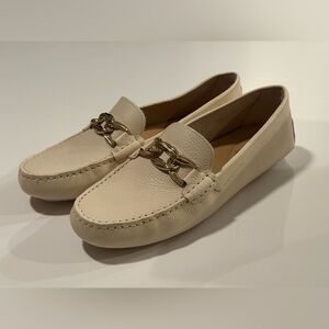 Alex Marie Cream Loafers with Gold Chain original box